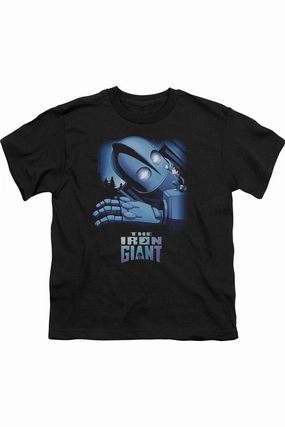 Iron Giant Giant And Hogarth Short Sleeve Juvenile Tee / T-Shirt graphic tees for boys, polo shirts boys