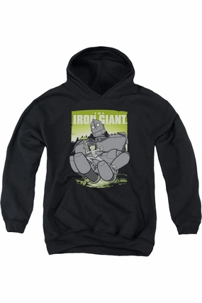 Iron Giant Helping Hand Youth Pull Over Hoodie / Hooded Sweatshirt graphic tees for boys, polo shirts boys