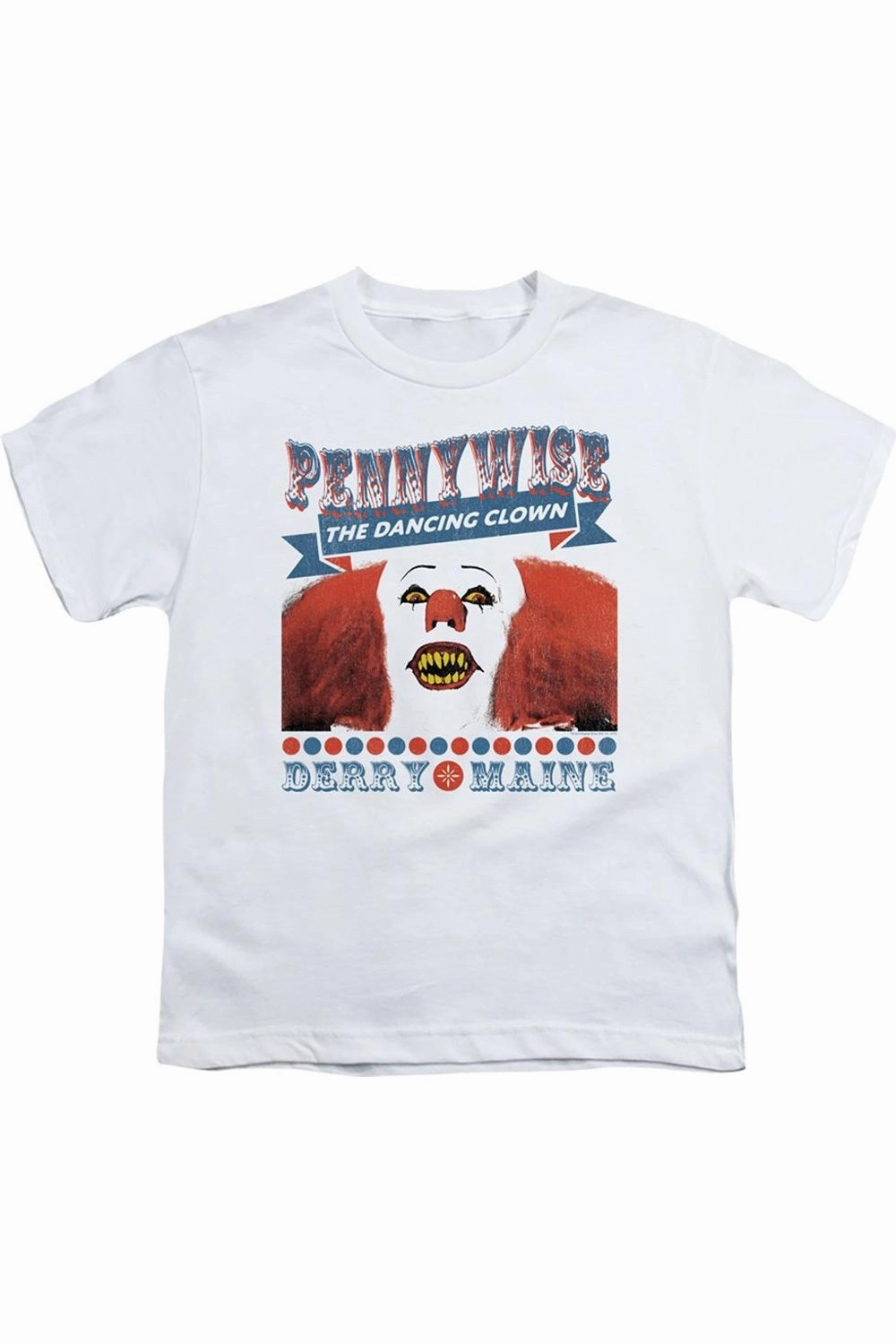 It 1990 The Dancing Clown Short Sleeve Youth Tee / T-Shirt graphic tees for boys, polo shirts boys