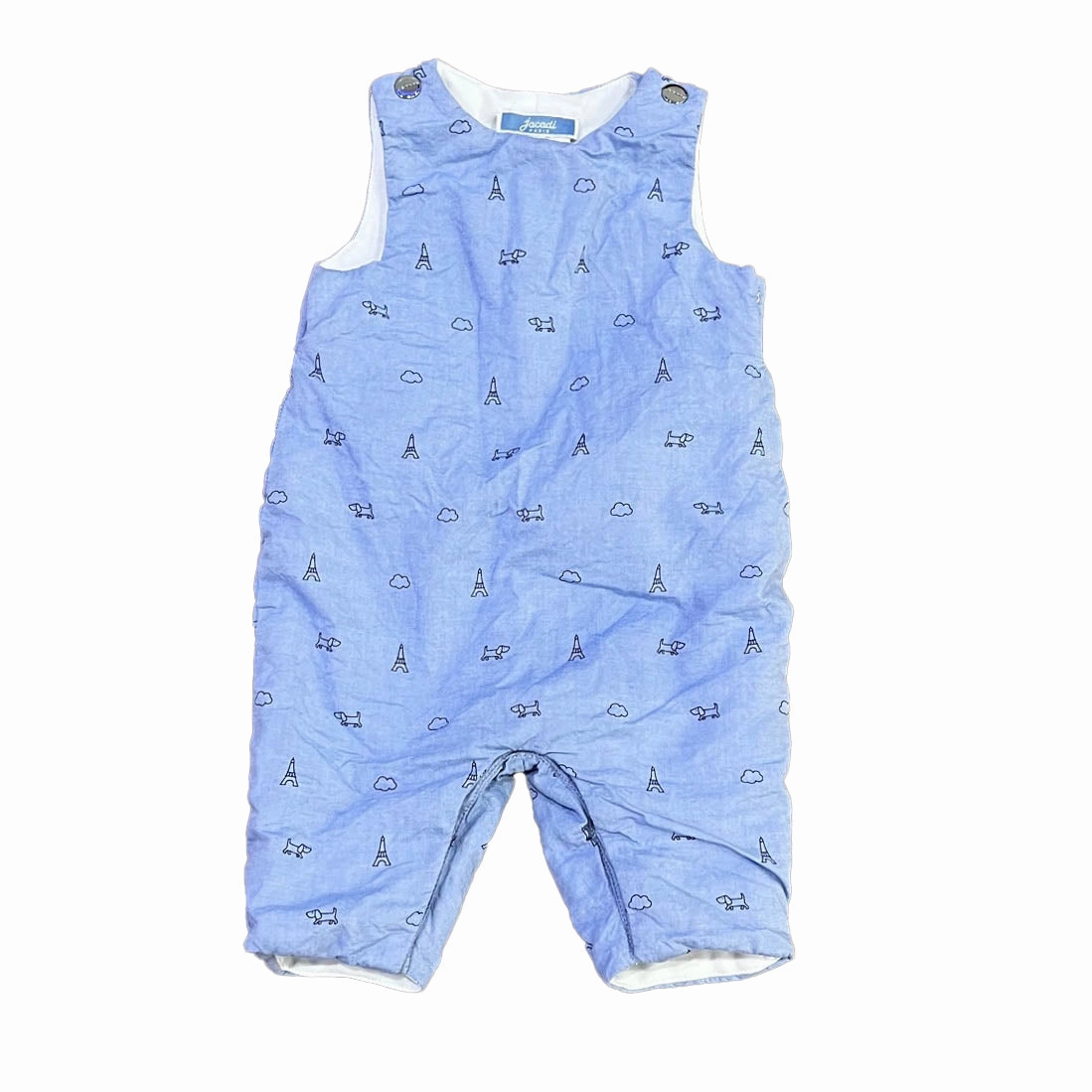Jacadi Boys Blue Romper 2-piece outfit boys, toddler matching sets