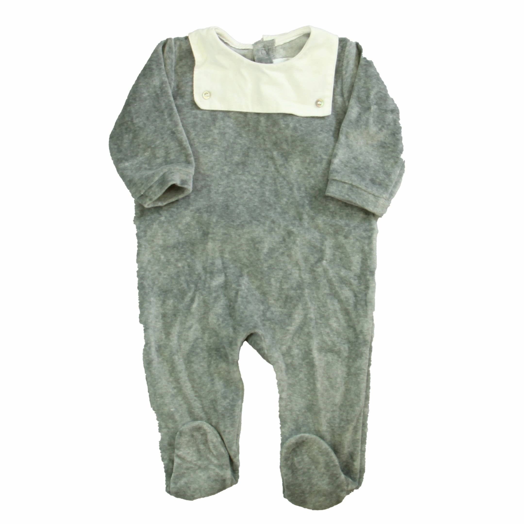 Jacadi Boys Gray | White Long Sleeve Outfit 2-piece outfit boys, toddler matching sets