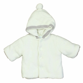 Jacadi Boys White | Tan Cardigan boys cable knit, zip up knitwear boys