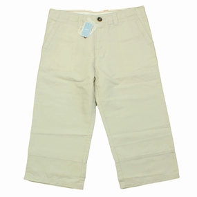 Jacadi Girls Beige Capri Pants boys jogger pants, school uniform pants boys