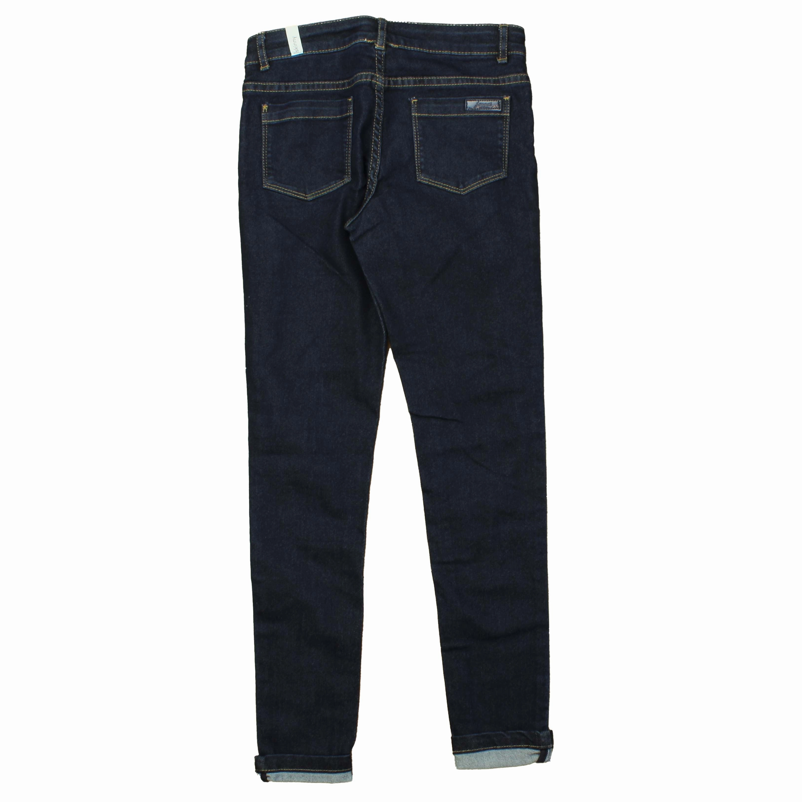 Jacadi Girls Blue Jeans Boys Elastic Waist Trousers