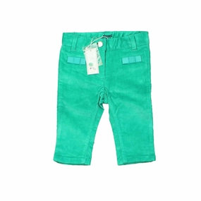 Jacadi Girls Green Corduroy Pants boys jogger pants, school uniform pants boys