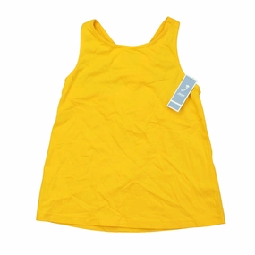 Jacadi Girls Mustard Tank Top ruffle tops girls, long sleeve tees girls