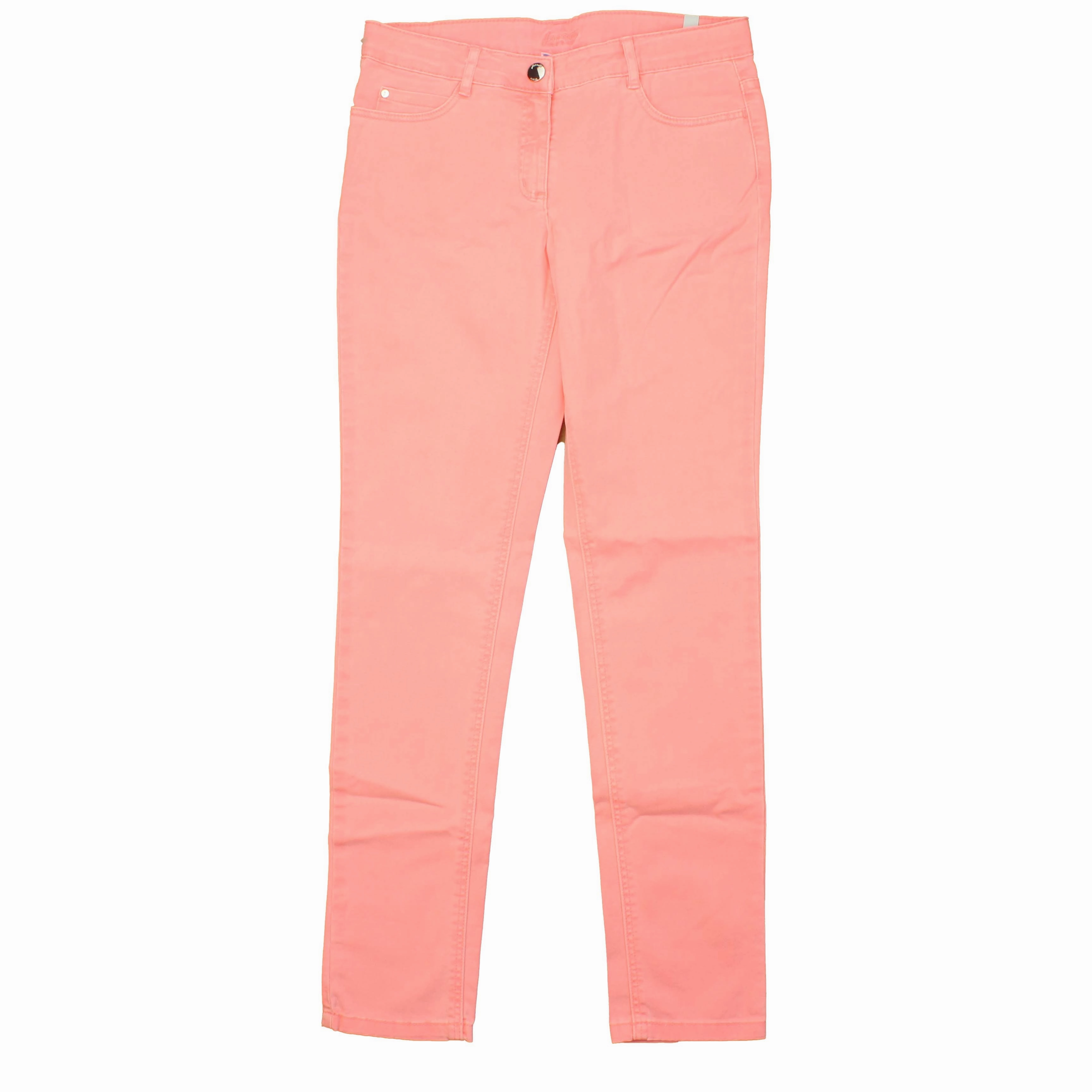 Jacadi Girls Pink Jeans Boys Elastic Waist Trousers