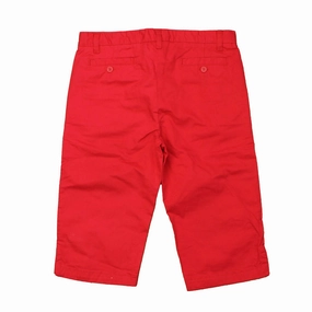 Jacadi Girls Red Capri Pants boys jogger pants, school uniform pants boys