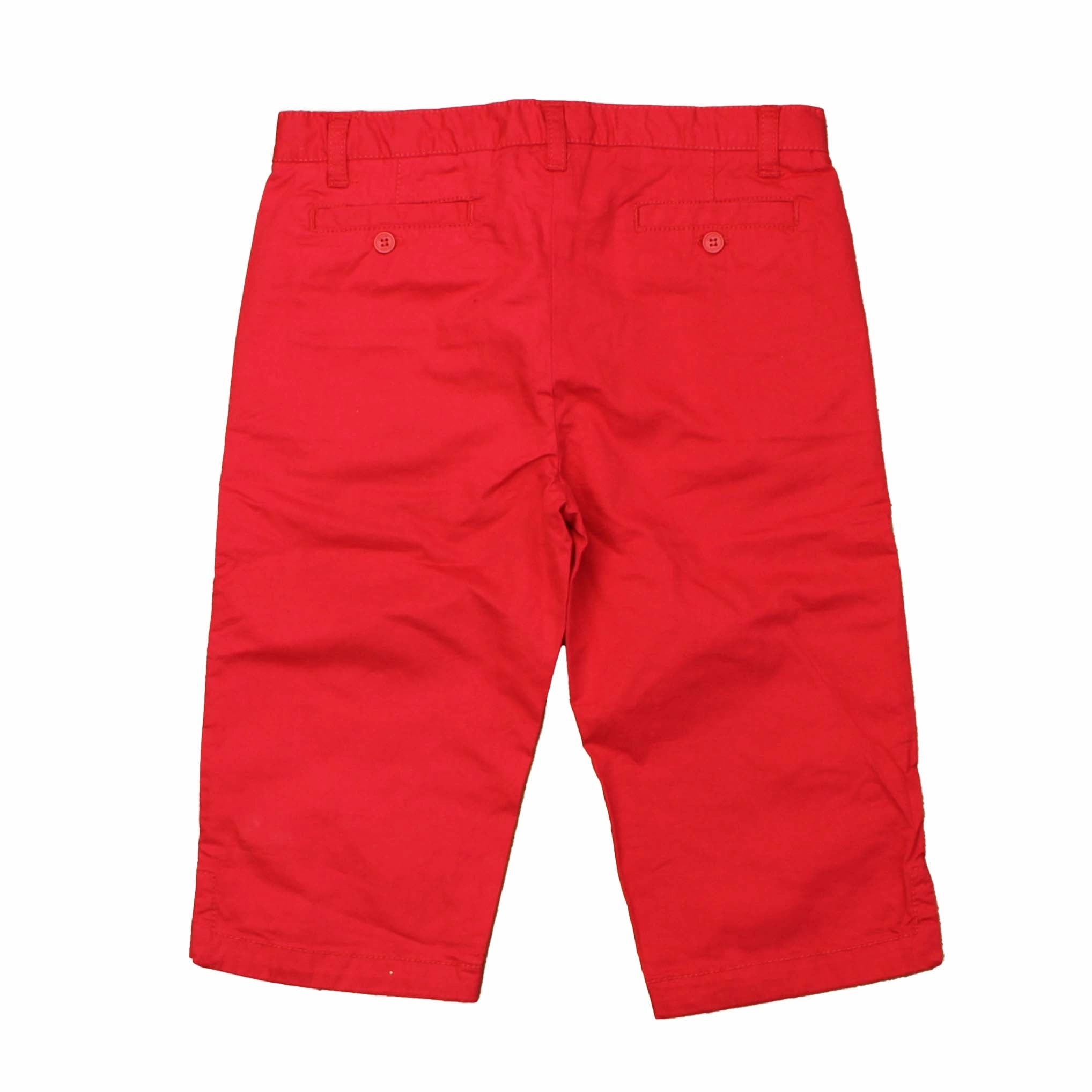Jacadi Girls Red Capri Pants boys jogger pants, school uniform pants boys