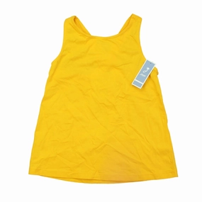 Jacadi Girls Yellow Tank Top ruffle tops girls, long sleeve tees girls
