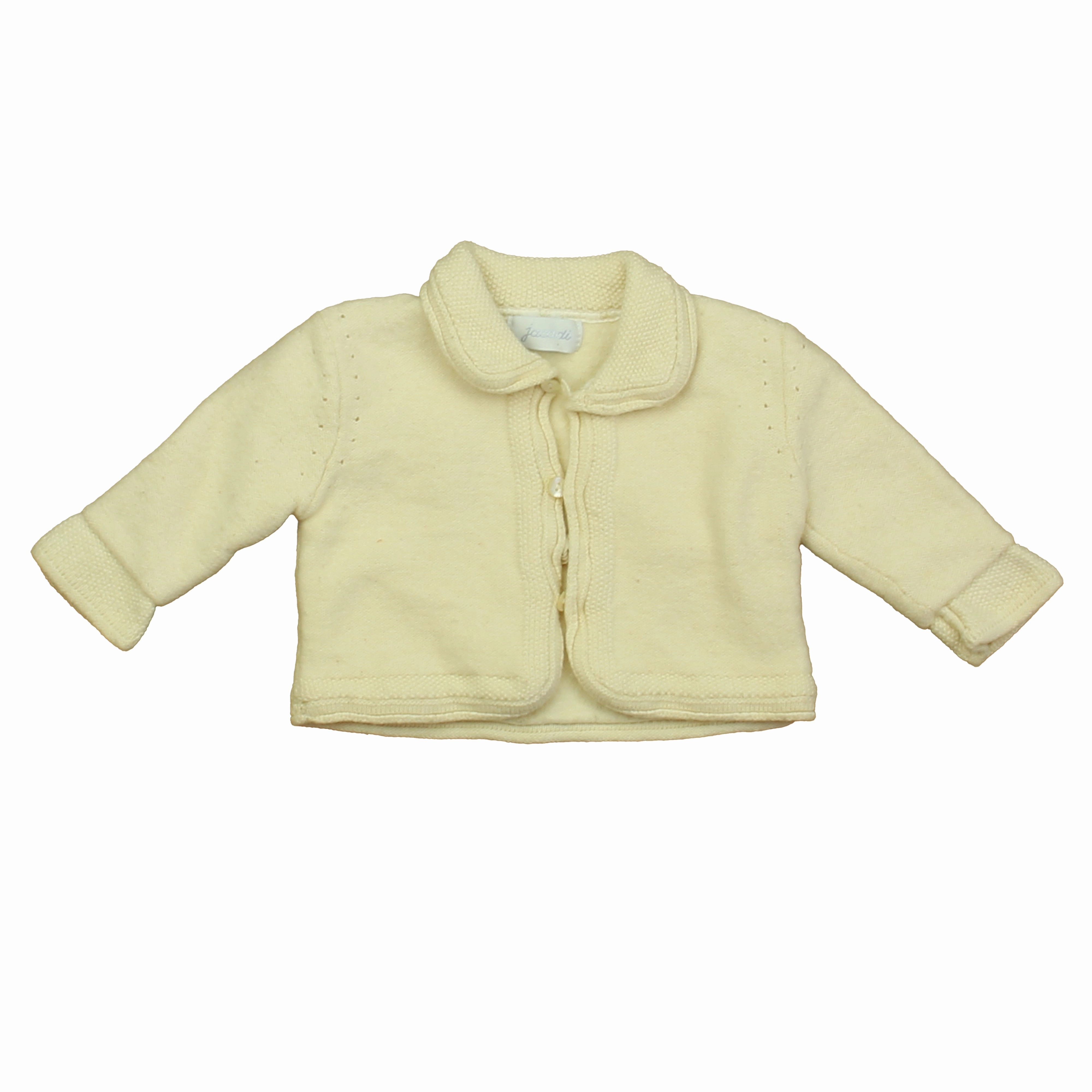 Jacadi Unisex Ivory Cardigan girls knit pullovers, cardigan sweaters girls