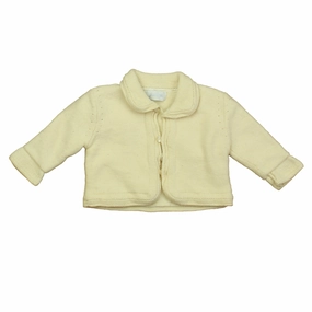 Jacadi Unisex Ivory Cardigan girls knit pullovers, cardigan sweaters girls