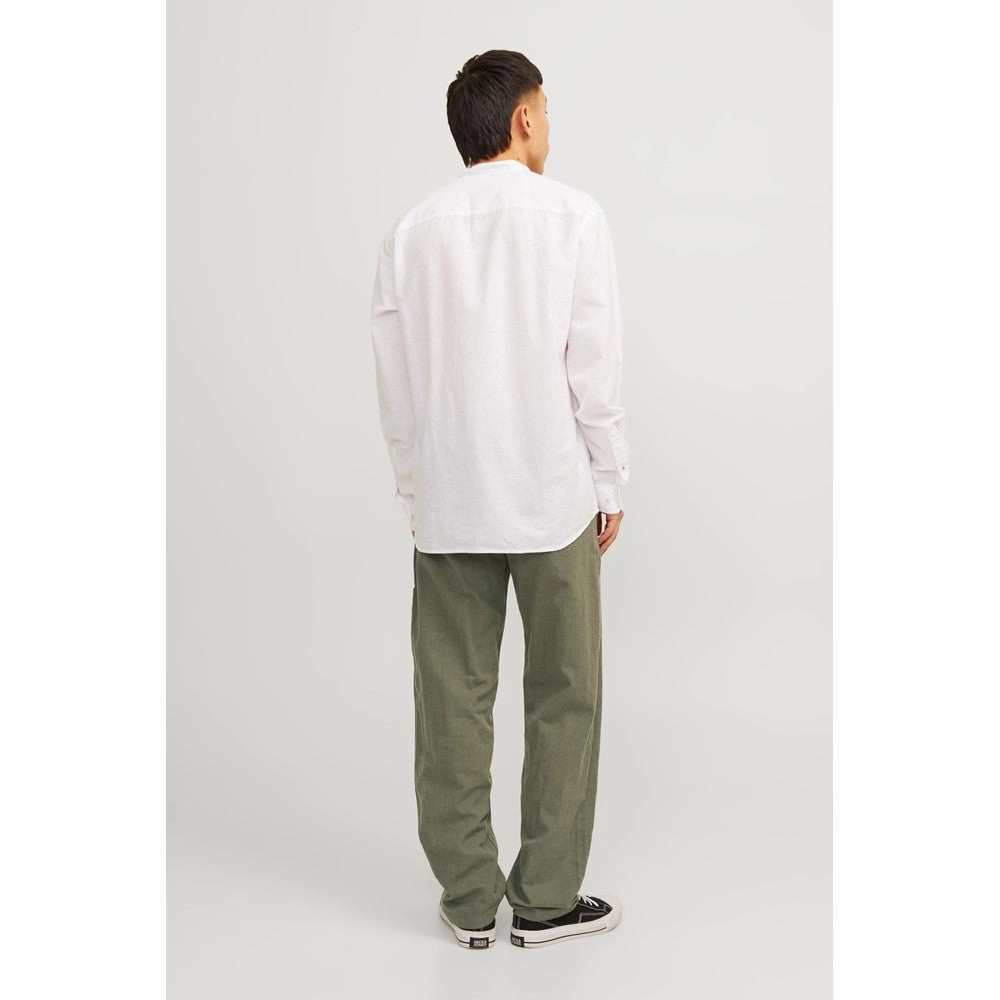 Jack & Jones Linen blend relaxed fit trousers Men's Sports Casual Shoes