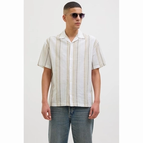 Jack & Jones Premium revere collar linen shirt Basketball Shoes, Running Shoes
