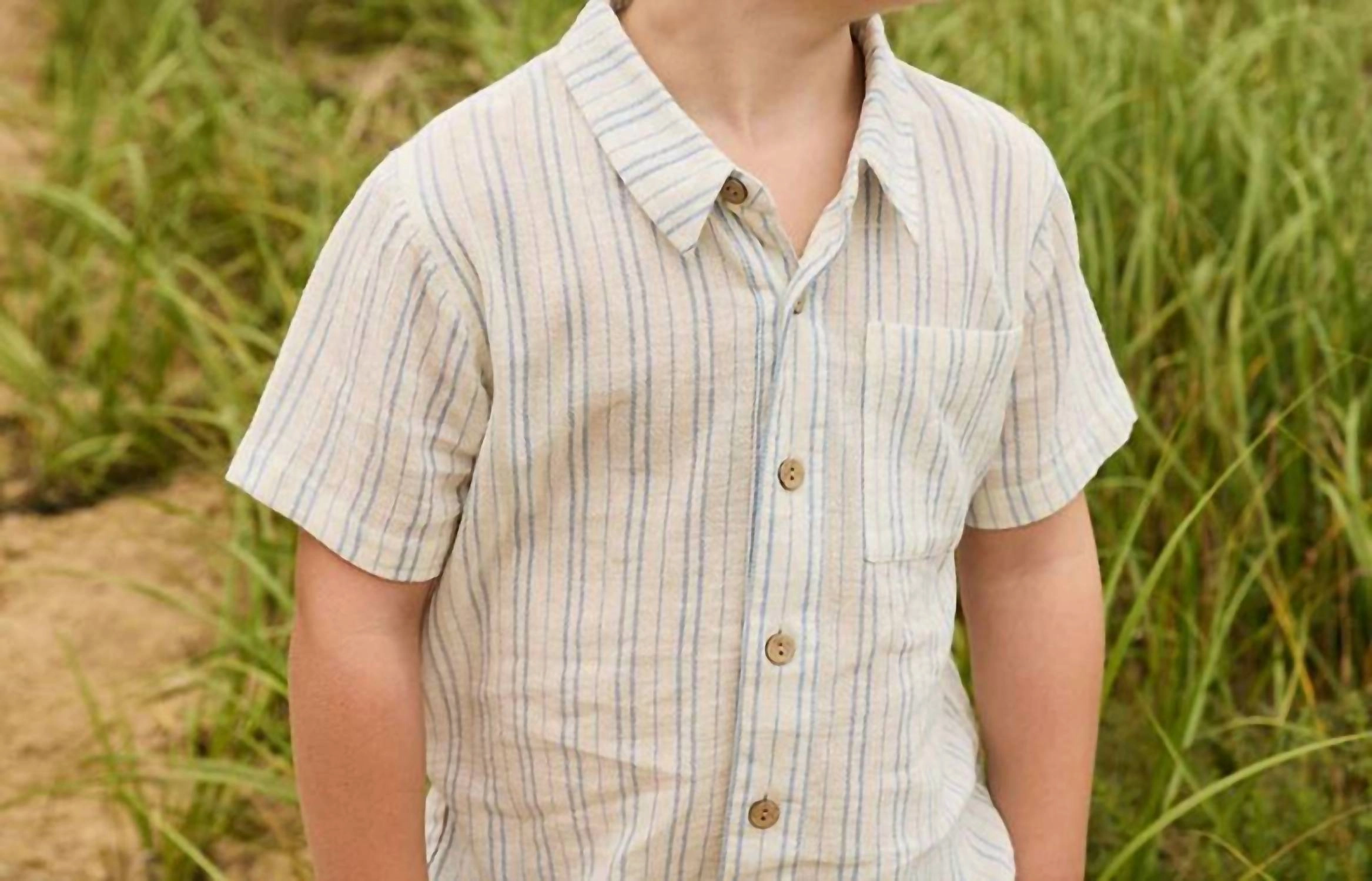 Jack Shirt In Riviera Stripe Boys Henley T Shirt