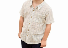 Jack Shirt In Riviera Stripe graphic tees for boys, polo shirts boys
