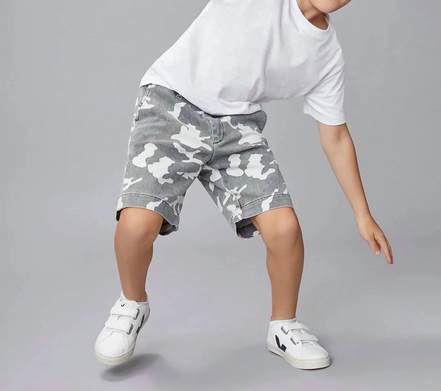 Jacob Short In Hq Camo Boys Drawstring Athletic Shorts