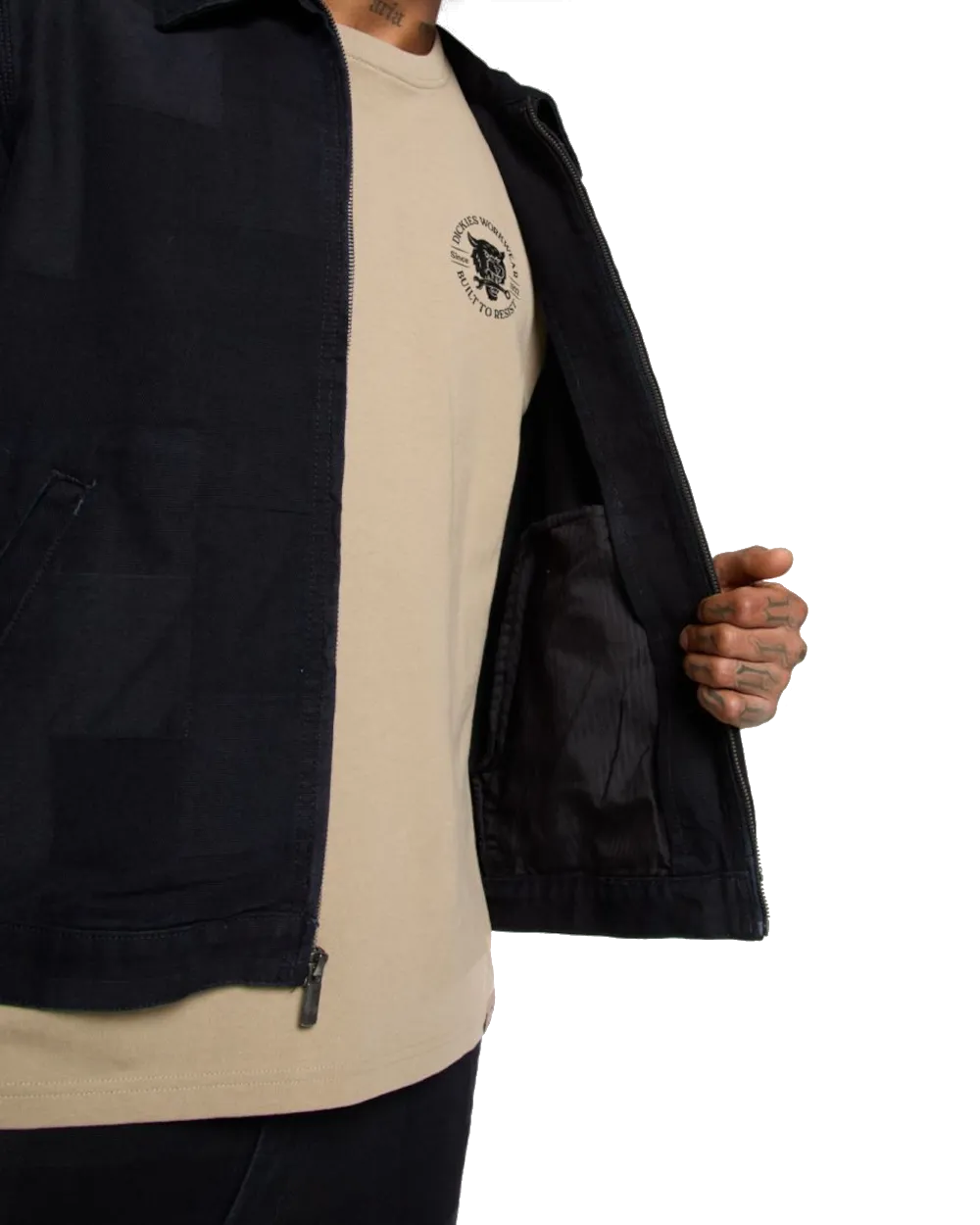 Jacquard Eisenhower Jacket in Rinsed