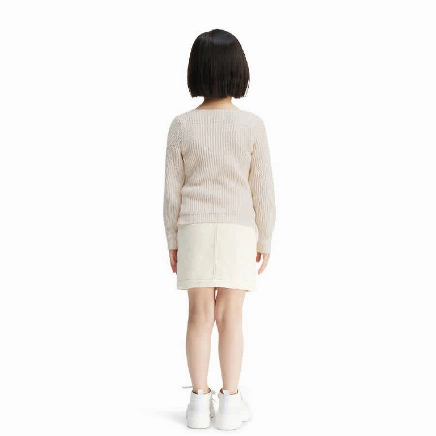 Jacquemus Girls Le Maile Pau Ribbed Sweater Girls Tunic Top