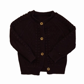 Jamie Kay Girls Plum Cardigan girls knit pullovers, cardigan sweaters girls