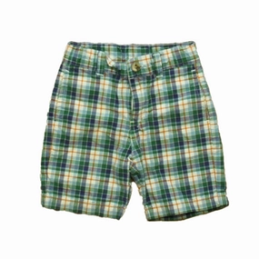 Janie and Jack Boys Blue | Green Plaid Shorts boys athletic shorts, cargo shorts boys