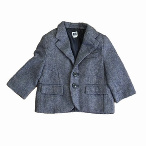 Janie and Jack Boys Blue Herringbone Sports Coat winter jackets for boys, lightweight puffer boys