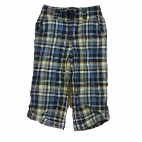 Janie and Jack Boys Blue Plaid Pants boys jogger pants, school uniform pants boys