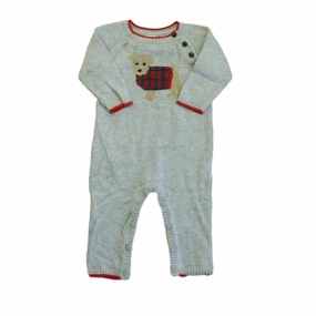 Janie and Jack Boys Gray Dog Long Sleeve Outfit 2-piece outfit boys, toddler matching sets