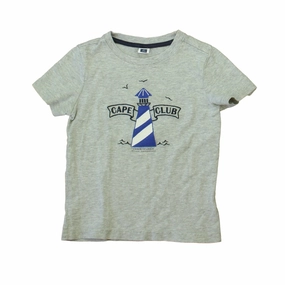Janie and Jack Boys Gray Lighthouse T-Shirt graphic tees for boys, polo shirts boys