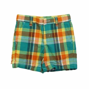 Janie and Jack Boys Green | Yellow Plaid Shorts boys athletic shorts, cargo shorts boys