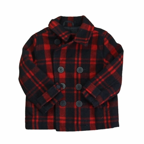 Janie and Jack Boys Red | Navy Winter Coat winter jackets for boys, lightweight puffer boys