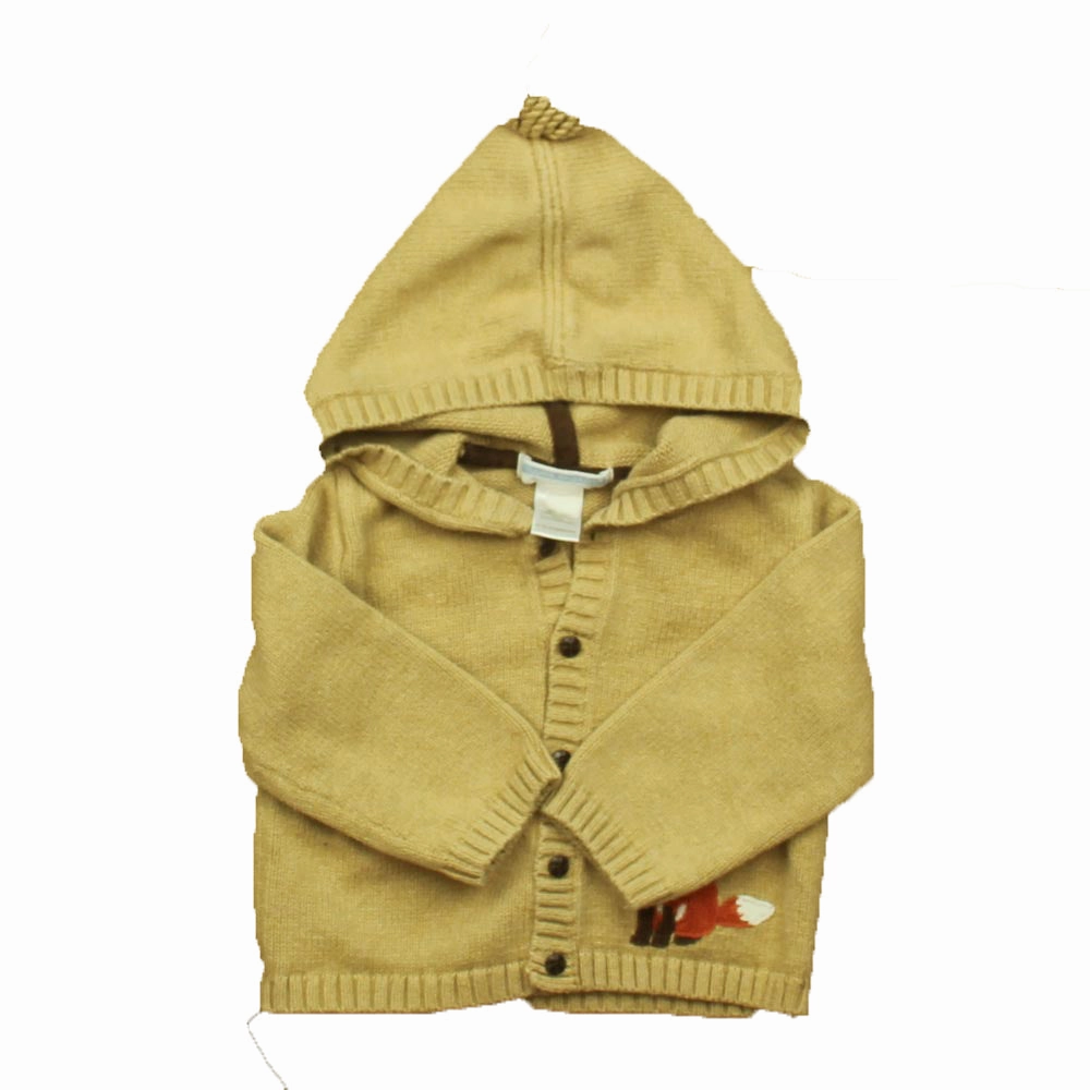 Janie and Jack Boys Tan Cardigan boys cable knit, zip up knitwear boys