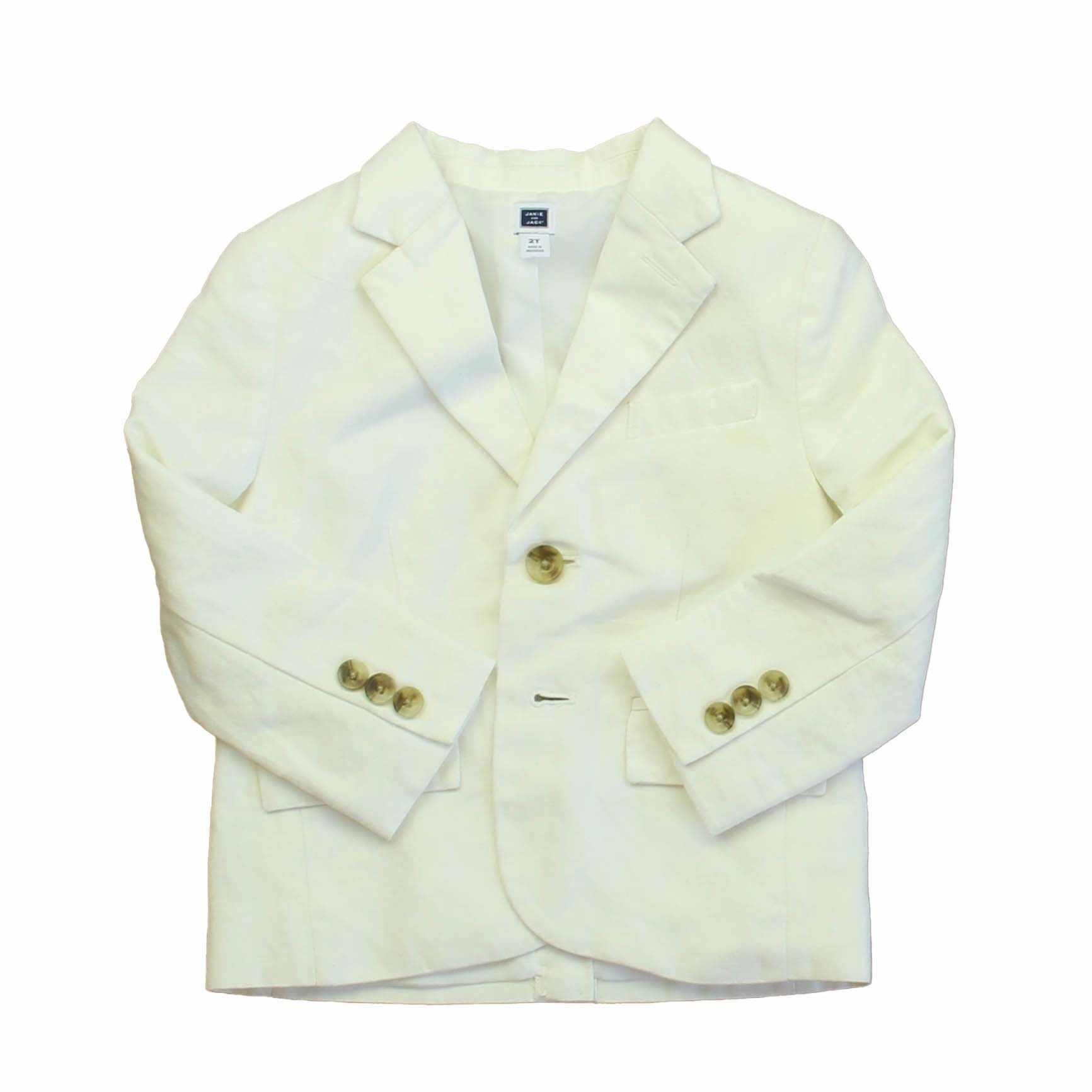 Janie and Jack Boys White Sports Coat winter jackets for boys, lightweight puffer boys