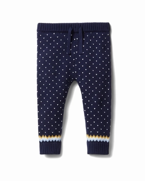 Janie and Jack Fairisle Sweater Pant boys jogger pants, school uniform pants boys