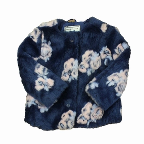 Janie and Jack Girls Blue | Pink | Faux Fur Winter Coat girls trench coats, waterproof jackets girls