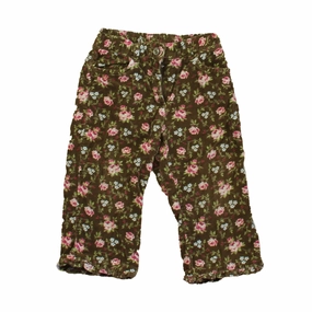 Janie and Jack Girls Brown Floral Corduroy Pants boys jogger pants, school uniform pants boys