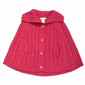 Janie and Jack Girls Magenta Poncho girls trench coats, waterproof jackets girls