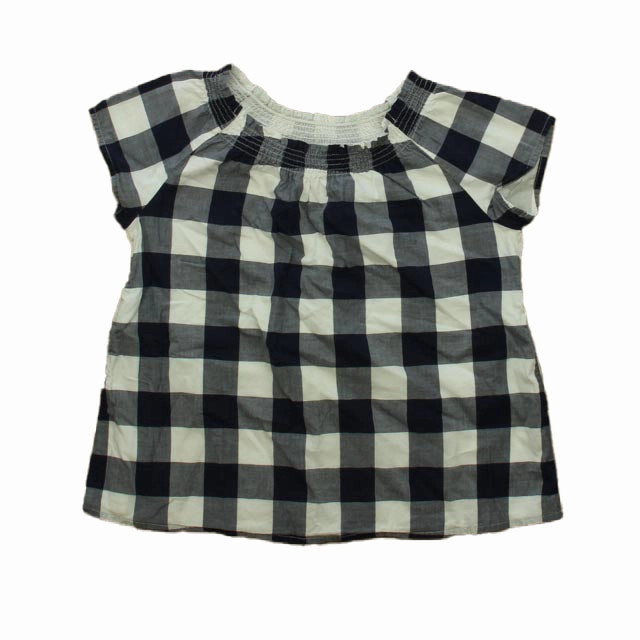 Janie and Jack Girls Navy | White Blouse Girls Tunic Top