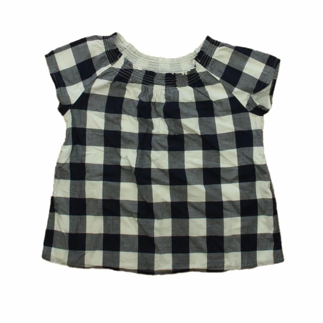 Janie and Jack Girls Navy | White Blouse ruffle tops girls, long sleeve tees girls