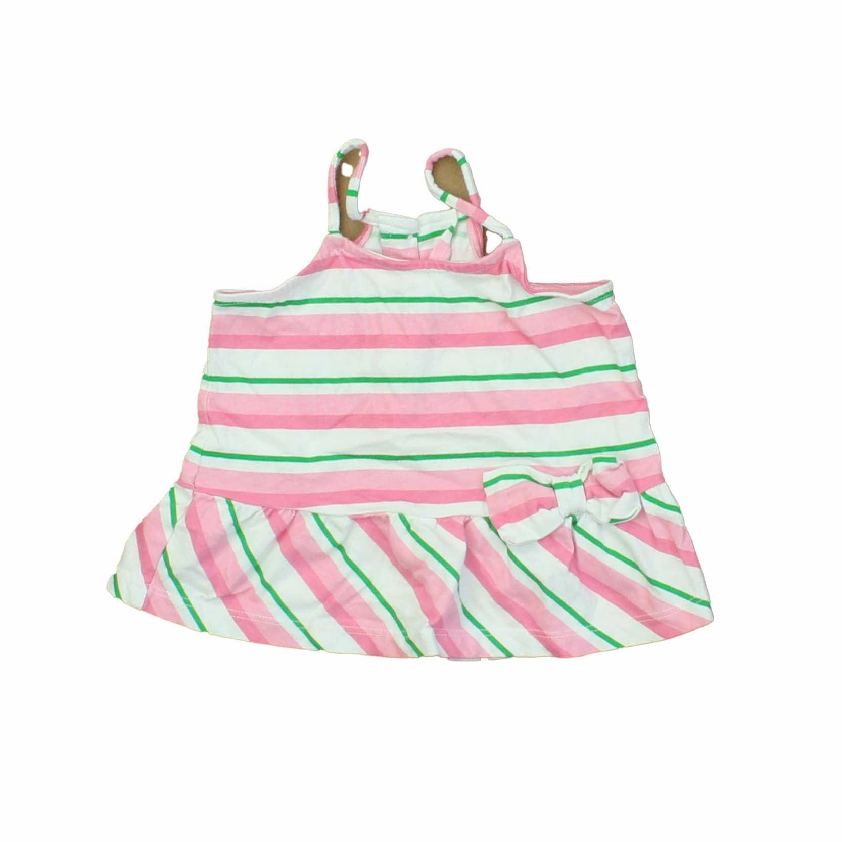 Janie and Jack Girls Pink | White | Green | Stripes Tank Top ruffle tops girls, long sleeve tees girls