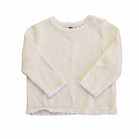 Janie and Jack Girls Pink Bunny Sweater girls knit pullovers, cardigan sweaters girls