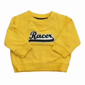 Janie and Jack Girls Yellow | Navy Long Sleeve Shirt ruffle tops girls, long sleeve tees girls