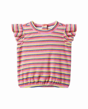 Janie and Jack Kaavia James Union-Wade Striped Terry Top ruffle tops girls, long sleeve tees girls