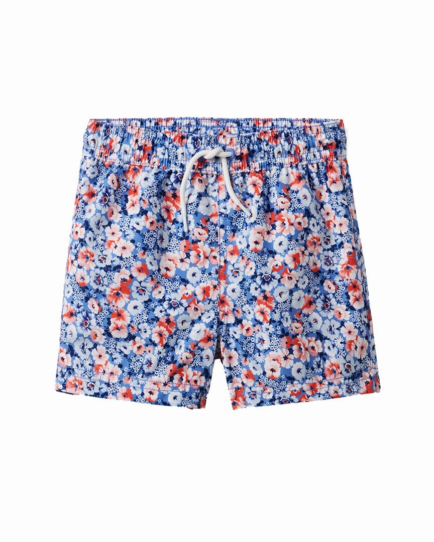 Janie and Jack Recycled Floral Swim Trunk boys athletic shorts, cargo shorts boys