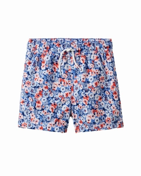Janie and Jack Recycled Floral Swim Trunk boys athletic shorts, cargo shorts boys