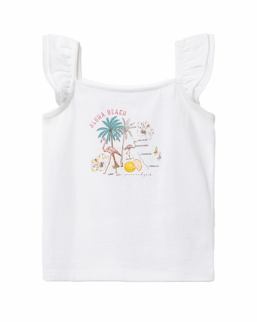 Janie and Jack Scenic Graphic Tee ruffle tops girls, long sleeve tees girls