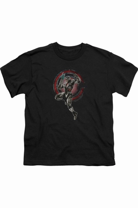 Justice League Movie Cyborg Short Sleeve Youth Tee / T-Shirt graphic tees for boys, polo shirts boys