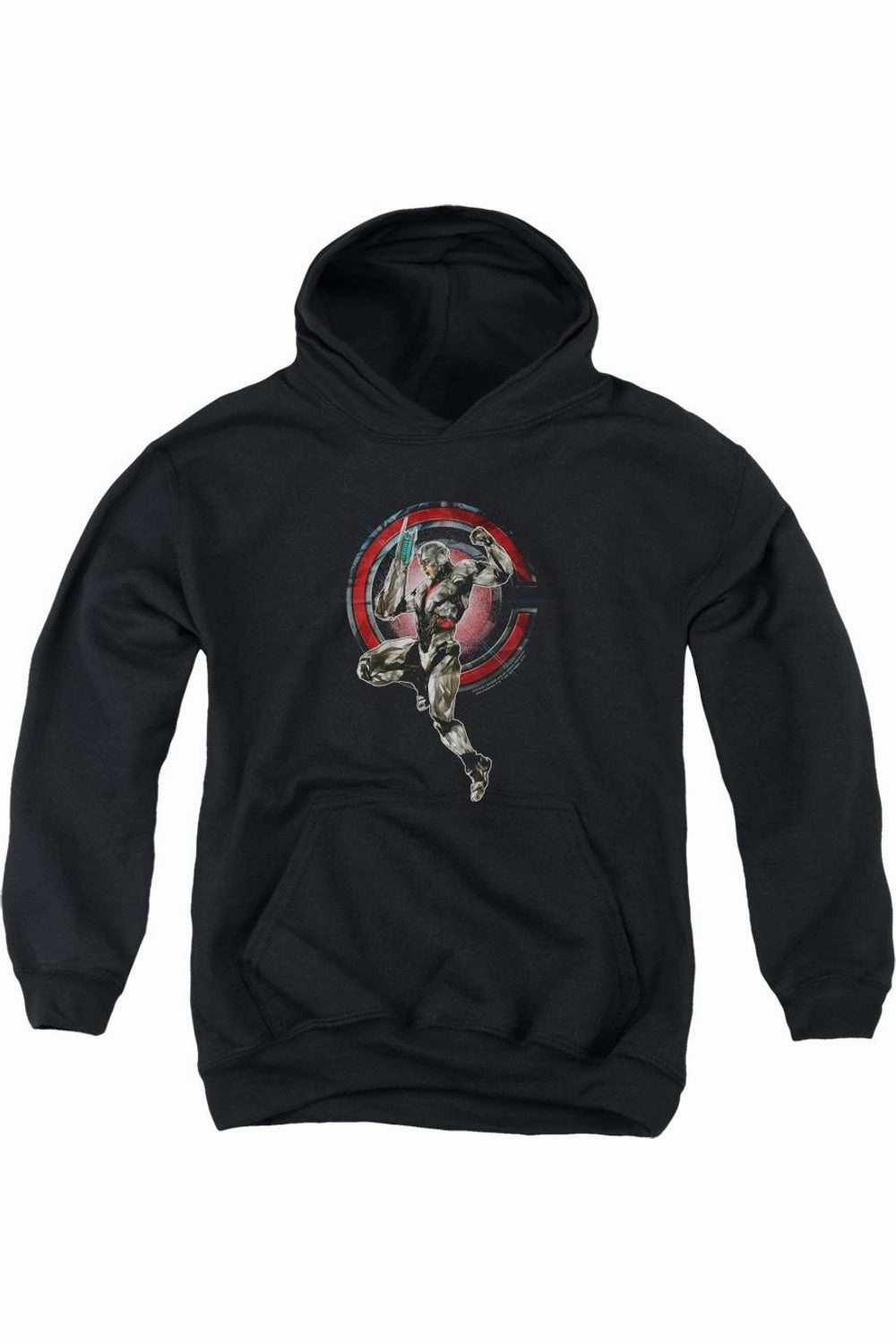 Justice League Movie Cyborg Youth Pull Over Hoodie / Hooded Sweatshirt graphic tees for boys, polo shirts boys