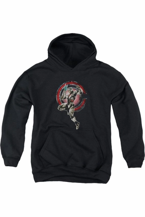 Justice League Movie Cyborg Youth Pull Over Hoodie / Hooded Sweatshirt graphic tees for boys, polo shirts boys