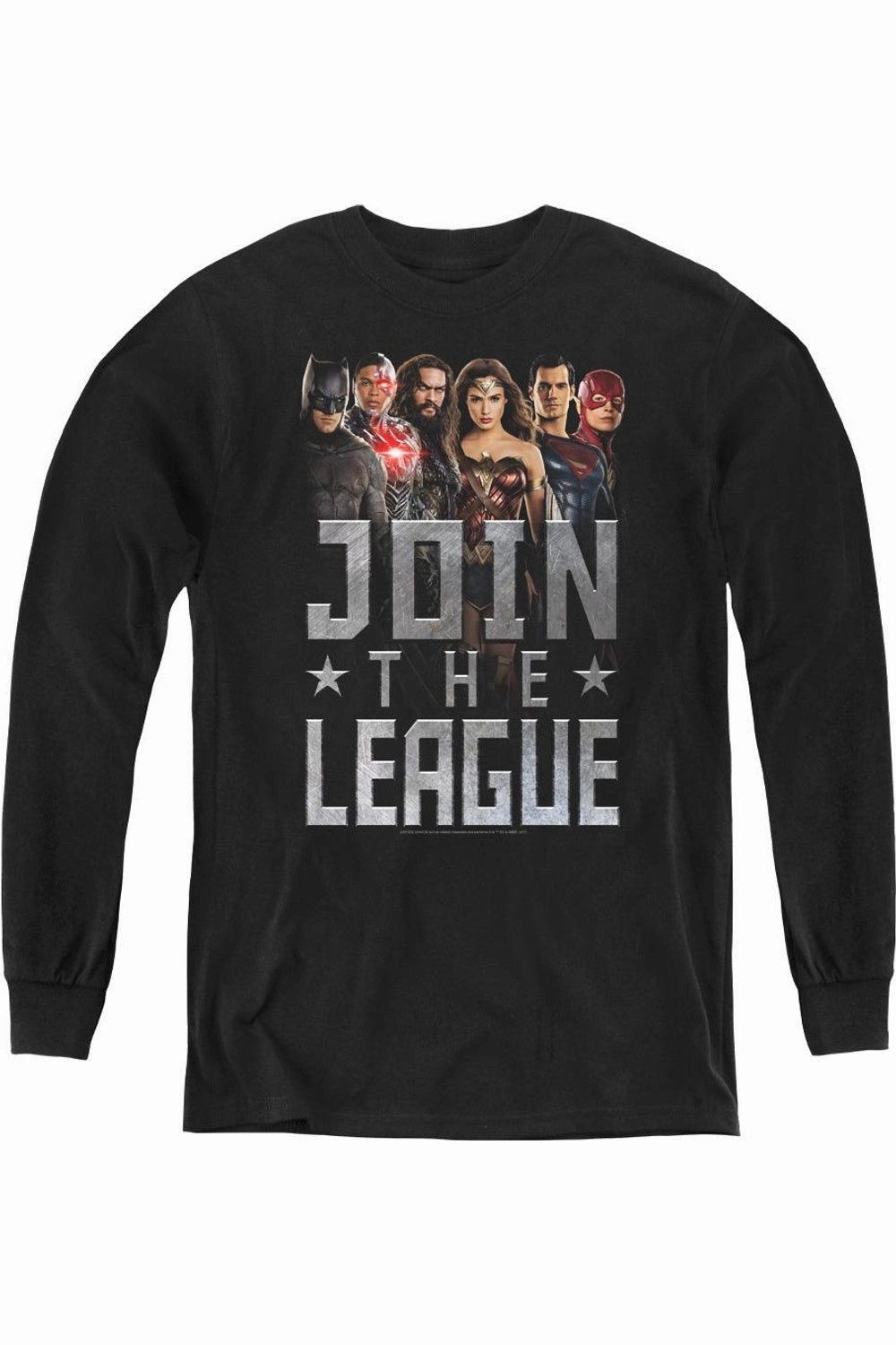 Justice League Movie Join The League Youth Long Sleeve Tee / T-Shirt graphic tees for boys, polo shirts boys